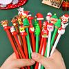 Caneta gel criativa de Natal material escolar para estudante creche escola primária presente de Natal caneta de desenho animado 3D frete grátis