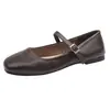 Zapatos Planos Mary Jane Bajos para Mujer Chuyuji Modelo Nuevo 2026, Adecuados para Faldas, Viajes al Trabajo, Zapatos Pequeños de Cuero, Zapatos de Noche