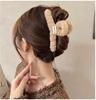 Pinza para el pelo de peluche, pinza grande para el pelo de otoño e invierno, pinza para la parte posterior de la cabeza de niña, pinza para el pelo de tiburón arena, pinza para el pelo, pinza para el pelo múltiple, accesorio para la cabeza