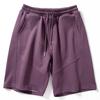 Pantalones Cortos Deportivos Nuevos de Verano para Hombre, Suaves, Transpirables, Color Sólido, Versátiles de Largo Medio, Pantalones de Cinco Cuartos Holgados, Caídos y Rectos para Hombre
