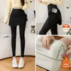 Pantalones de yoga ajustados que ocultan las caderas, nuevos pantalones deportivos cropped de cintura alta con bolsillos, pantalones de tiburón talla grande con solapa trasera para uso en exteriores