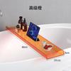 Estante de almacenamiento de acrílico para bañera, soporte de una sola palabra para teléfono móvil, bandeja de bañera impermeable transparente para inodoro
