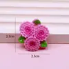 Pegamento en Crema Resina Parches de Flores DIY Accesorios para Pasadores Materiales Hechos a Mano Kit de Materiales de Decoración de Flores Pequeñas Lindas