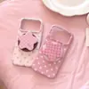 Funda Magnética Estilo Coreano Ins con Puntos y Estrellas Adecuada para Teléfono Móvil Apple 17Promax Funda Iphone16P Linda 15 Soporte