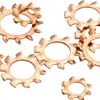 Arandelas de Diente Externo de Bronce Fosforoso al por Mayor, Arandelas de Bloqueo, Arandelas de Tope, Arandelas Antirretroceso con Forma de Engranaje M3/M4/M5/M6/M8