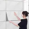 Adesivos de parede tipo azulejo cerâmico, decoração de parede 3D autoadesiva, painéis de parede para esconder imperfeições, adesivos de banheiro à prova d'água e de umidade, painéis de alumínio-plástico