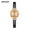 Relógio de Quartzo SANDA AliExpress Explosivo Feminino de Quartzo Quadrado com Diamantes Compacto Casual Moda Versátil