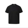 Camiseta Masculina de Verão Manga Curta Ombreira Estilo Americano Costura Desconstruída Gola Pequena cleanfit Esportiva Meia Manga