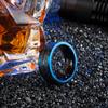 Anillo Bicolor de Fibra de Carbono para Hombre, Nuevo Estilo de Moda, Venta Directa de Fabricantes Europeos y Americanos, Acero Inoxidable, Accesorio Popular de Venta Transfronteriza, Modelo de Pareja