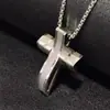 Nova Gargantilha de Aço Inoxidável Cruz Europeia Americana Masculina com Arco Emendado Moda Aço Inoxidável Fornecimento Direto da Fábrica