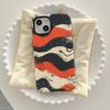 Comercio Exterior Más Vendido Colorido Pintura al Óleo Patrón de Ola Manzana 18Pm Película Funda para Teléfono Iphone17 Funda para Teléfono Anti-Caídas
