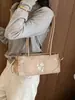 Bolso Artístico para Mujer Bordado con Trébol de Cuatro Hojas y Nota Musical Vintage Otoño/Invierno 2026, Fresco y Versátil para Llevar en la Mano, al Hombro y Cruzado, Adecuado para el Viaje Diario
