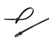 Brida de nailon PA66 con conector, varias especificaciones, para arnés de cables automotriz, brida de perno para arnés de cables