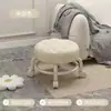 Taburete Pequeño del Fabricante con Ruedas, Taburete Bajo con Ruedas Giratorias, Silla Móvil con Ruedas, Taburete Deslizante, Taburete Bajo