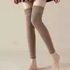 Calcetines altos hasta la rodilla transfronterizos para mujer, otoño e invierno, extra largos, cálidos, por encima de la rodilla, antideslizantes, hasta el muslo, calentadores de piernas largos