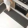 Tapete antideslizante y resistente al aceite para piso de cocina, tapete largo lavable para uso doméstico, resistente a la suciedad, absorbente de agua y aceite, alfombra especializada