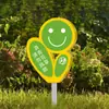 Señal de Advertencia No Arrancar Flores y Pasto Señal Recordatoria Flor y Pasto Por Favor No Arrancar Flores Señal de Recordatorio Cálido Jardín Comunitario