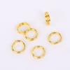 Anillo Abierto de Doble Capa Chapado en Cobre con Oro Real de 18K Anillo Conector Pulsera con Relleno de Oro de 14K que Conserva el Color Collar Finalizador Llavero Vivo