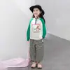 Pantalones Deportivos para Niñas Tutu Elefantito Estilo Primavera y Otoño Pantalones Infantiles Otoño 2026 Modelo Nuevo Pantalones Casuales Rayados para Niños Mayores
