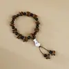 Pulsera de Granos de Café Real al por Mayor de Fábrica Muy Refrescante Sabor a Café Pulsera de Cuentas de Jingdezhen Joyería de Mano para Hombres y Mujeres
