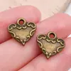 Colgante de aleación de color mixto vintage con 100 corazones huecos para pulsera y collar hechos a mano DIY