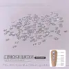 Rhinestones Redondos Transparentes de Fondo Plano 5A Circonita Arte de Uñas Rhinestones Blancos Deslumbrantes Rhinestones Sueltos Decoración de Uñas Rhinestones para Rellenar y Decorar Uñas
