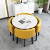 Juego Simple de Mesa y Sillas para Recepción, Mesa de Negociación, Mesa y Sillas para Recepción de Tienda de Uso Comercial, Mesa Redonda Pequeña para Oficina y Ocio