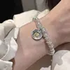 Pulseira de Prata Esterlina 925 Estilo Antigo com Enrolamento Espiral Mesmo Estilo para Mulheres Novo Estilo Chinês Sorte Fortuna Fashionável Versátil Simples Pulseira para Mulheres