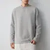 Camiseta de Manga Larga Texturizada de Alta Inteligencia Momeike para Hombre, Estilo Otoño 26 para Hombre, Camiseta Básica Decorada con Logo Pequeño, Hombre 76000