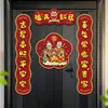 Nuevos artículos de decoración para el hogar: Pegatinas magnéticas para puerta con el carácter "Fu" para la buena suerte, adecuadas para las puertas de entrada del hogar, para crear una atmósfera festiva en el nuevo hogar.