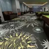 Alfombra impresa de nailon para sala de billar de 4 m de ancho para uso comercial, alfombra duradera de cobertura total para salas de billar, pasillos de hotel y habitaciones de huéspedes