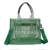 Al por mayor de fábrica transfronterizo Moda de verano Transparente Gran capacidad Colorido PVC Bolso de mano para mujer Bolso cruzado para el hombro