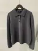 Jersey de Lana de Punto con Solapa y Media Botonadura para Viajar, Mezcla de Cachemir, Estilo Clásico, Suéter Cálido de Cachemir para Mujer Otoño e Invierno