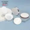 Em Estoque Atacado 15 Caixas de Pó Solto Mármore, Materiais de Embalagem para Maquiagem, Caixas Dispensadoras de Pó Solto com Tampa Flip-Top e Malha Elástica de Camada Dupla, Caixas Vazias