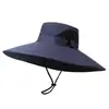 Sombrero de Senderismo para Exteriores Color Camello Secado Rápido Visera Sombrero de Pescador para Hombres y Mujeres con Ala Ancha Sombrero de Sol para Senderismo Sombrero de Sol Anti-UV