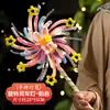 Festival do Meio do Outono Lanterna Kit de Material DIY Feito à Mão 2026 Novo Estilo Lanterna Palácio Chinês Lanterna Flor de Catavento Luminosa de Mão para Crianças