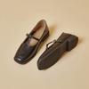 Zapatos Mary Jane Cuadrados Retro Franceses para Mujer, Nuevos Zapatos Planos de Correa Única de Boca Baja para Primavera y Verano para Ir al Trabajo