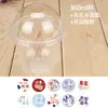 Caja de Embalaje para Taza de Boba de Moda Taza de Boba en Forma de U Taza Desechable para Pastel Transparente Taza para Tarta de Fresa Sundae para Uso Comercial
