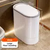 Papelera para huecos para el hogar de alto valor para baño inodoro gran capacidad con tapa cocina sala de estar estilo lujo ligero papelera