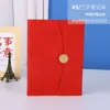 Conjunto de Cadernos A5 Personalizado com Fivela Redonda de Alta Qualidade, Bloco de Notas Dobrável Magnético para Uso Profissional e de Escritório, Portátil