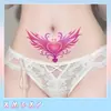 Pegatina de Tatuaje de Sucubus con Patrón de Corazón Morado Impermeable Larga Duración Tatuaje de Pareja Maquillaje Sexy Color Corporal para Niñas