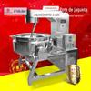 Levantamento automático de molho de carne agitando wok aquecimento a gás panela de mistura planetária de aço inoxidável molho de pimenta máquina de fritura