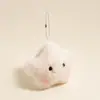 Chaveiro de pelúcia fofo, chaveiro de desenho animado criativo, pingente de bolsa de pelúcia, acessório feminino