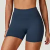 Pantalones Cortos de Yoga Ajustados Europeos y Americanos Elásticos de Cintura Alta Levantamiento de Glúteos Melocotón Casual para Correr Fitness 8863