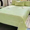 Sábana de Algodón Puro Jacquard Pieza Única 100% Algodón Dormitorio Estudiantil Individual Color Sólido Funda de Edredón Funda de Almohada Juego de Tres Piezas para Uso en Cama