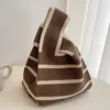 Bolso Tote Nuevo de Moda con Lindo Diseño de Animal, Bolso de Mano Versátil para Mujer, Estilo Coreano y Japonés, Bolso de Punto para Exteriores para Damas