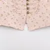 Blazer de Mujer Estampado Floral Ajustado Estilo Europeo y Americano Nuevo Verano 2026 Venta al por Mayor 12685