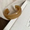 Pulseras Geométricas de Resina Europeas y Americanas Transfronterizas Difuminadas, Lujo Ligero, Gama Alta, Elegantes Pulseras, Modernas, Sencillas y Versátiles para Mujer