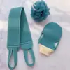 Set de tres piezas de Toalla de Baño Exfoliante para el Hogar Unisex Extensor para Rascar la Espalda Toalla de Baño Exfoliante Flor de Baño Se Puede Enviar en Representación