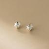 Prata de Lei S925 Nalan Design Exquisito e Simples de Alto Padrão Cravejado com Diamantes Estrela Pentagrama Pequena Estrela-do-Mar Argola de Orelha M06302